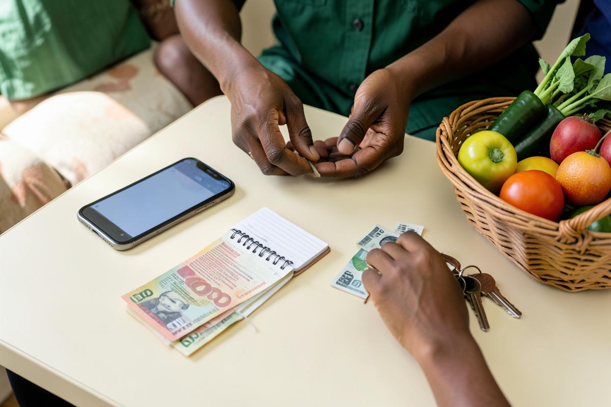Préparation d'un budget quotidien avec produits frais à Abidjan